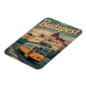 Reisekasse Budapest hungriges Vintages Parlament Magnet (Linke Seite)