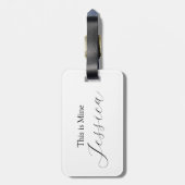 Reisekatze Gepäckanhänger (Rückseite vertikal)