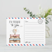 Reisekoffer Postkarte (Stehend Vorderseite)