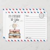 Reisekoffer Postkarte (Vorne/Hinten)