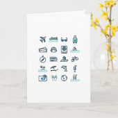 REISEKONS KARTE (Gelbe Blume)