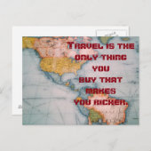 Reisekostenvoranschlag - Postkarte (Vorne/Hinten)