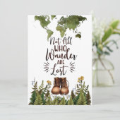 Reisekunst Nicht alle, die Wander verloren haben Save The Date (Stehend Vorderseite)