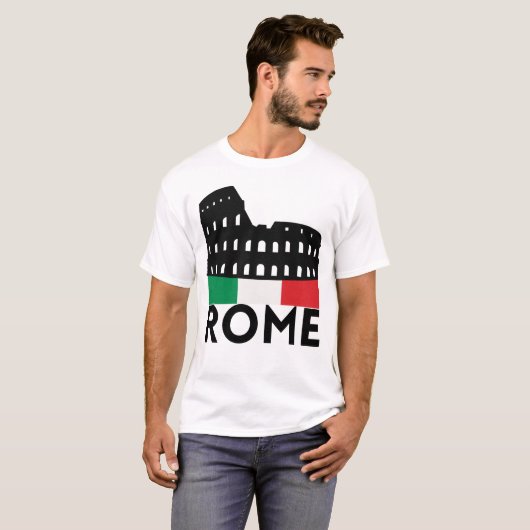 Reiseland Hauptstadt Stadt Rom Italien T-Shirt (Vorne ganz)
