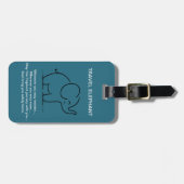 REISELEPHANT GEPÄCKANHÄNGER (Vorderseite horizontal)