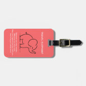 REISELEPHANT GEPÄCKANHÄNGER (Vorderseite horizontal)