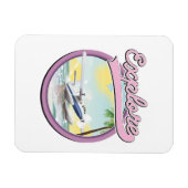 Reiselogo erkunden magnet (Horizontal)