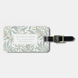 REISELUGGAGE TAG : WILLIAM MORRIS : WILLOW GEPÄCKANHÄNGER