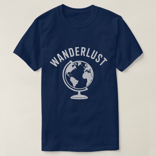 Reiselust Vintage Globus Reisender Entdecker T-Shirt (Design vorne)