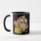 Reiselustiger Vogel – Kind Ones Abenteuer-Tasse Tasse (Links)