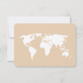 Reisemagazin Boho Beige Babydusche Windelwindeln Einladung (Rückseite)