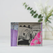 Reisemischtechnik-Collage Postkarte (Stehend Vorderseite)