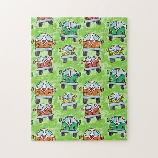 Reisemobil-Autoreise Puzzle (Vertikal)