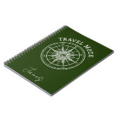 Reisemodus-Typografie, Vintager Kompass, Minimalis Notizblock (Linke Seite)