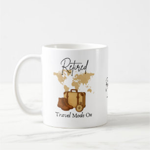 Reisemokasse zum Ruhestand Geschenk für Reisende Kaffeetasse
