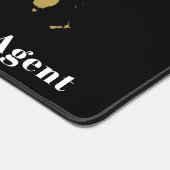 Reisemonologie Gold Weltkarte Schreibtischunterlage (Ecke)