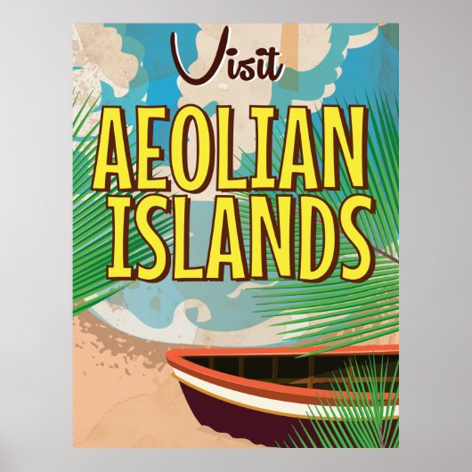 Reisemposter der Äolischen Inseln Poster (Vorne)