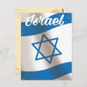 Reisemposter der Nationalflagge Postkarte (Vorne/Hinten)