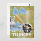 Reisemposter der Türkei Postkarte (Vorne/Hinten)