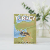 Reisemposter der Türkei Postkarte (Stehend Vorderseite)