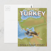 Reisemposter der Türkei Postkarte (Vorne/Hinten)