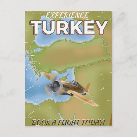Reisemposter der Türkei Postkarte (Vorderseite)
