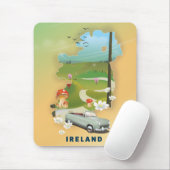 Reisemposter für Irland Mousepad (Mit Mouse)