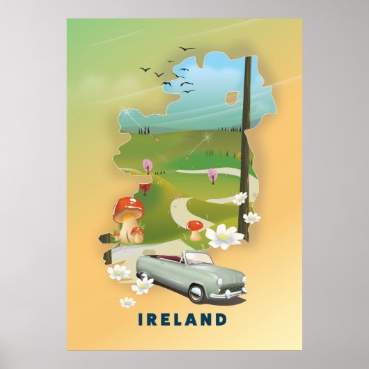 Reisemposter für Irland Poster (Vorne)