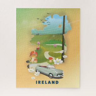 Reisemposter für Irland Puzzle