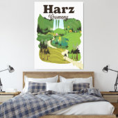 Reisemposter Harz Leinwanddruck (Insitu (Schlafzimmer))