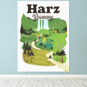 Reisemposter Harz Leinwanddruck (Insitu (Holzboden))