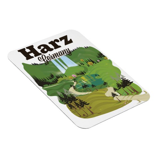 Reisemposter Harz Magnet (Rechte Seite)