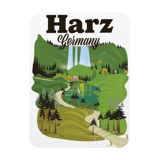 Reisemposter Harz Magnet (Vertikal)
