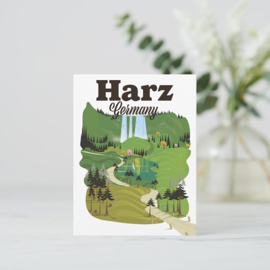 Reisemposter Harz Postkarte (Stehend Vorderseite)