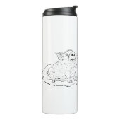 Reisemug Thermos : Hungriges Gefühl Thermosbecher (Nach links gedreht)