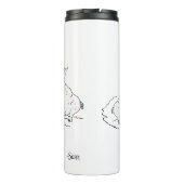 Reisemug Thermos : Hungriges Gefühl Thermosbecher (Rückseite)