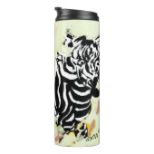 Reisemug Thermos : Zebra auf der Flucht Thermosbecher (Nach rechts gedreht)