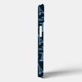 Reisemuster in der Blues Muster Case-Mate iPhone Hülle (Rückseite / Rechts)