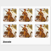 Reisen? Abenteuer? Join the Marines! Quadratischer Aufkleber (Blatt)