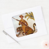 Reisen? Abenteuer? Join the Marines! Quadratischer Aufkleber (Umschlag)