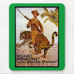 Reisen? Abenteuer? Tritt den Marines bei! Mousepad