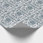 Reisen Abenteuer Vintages Set. Geschenkpapier (Ecke)