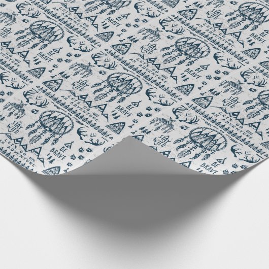 Reisen Abenteuer Vintages Set. Geschenkpapier (Ecke)