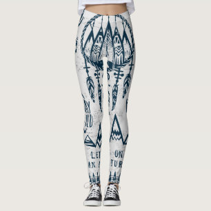 Reisen Abenteuer Vintages Set. Leggings