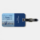 Reisen Adventures Word Spaß Gepäckanhänger (Rückseite horizontal)