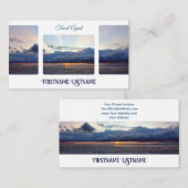 Reisen Agent dramatisch Himmel Strand Sonnenunterg Visitenkarte (Vorne/Hinten)