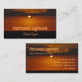 Reisen Agent dramatisch Himmel Strand Sonnenunterg Visitenkarte (Vorne/Hinten)