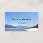 Reisen Agent Ferientourismus Foto QR-Code Visitenkarte (Vorderseite)