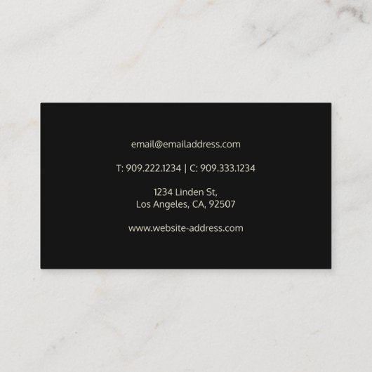 Reisen Agent Gold Glitzer Flugzeuge Visitenkarte (Rückseite)