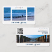 Reisen Agent Ocean Breakers Küste QR-Code Visitenkarte (Vorne/Hinten)